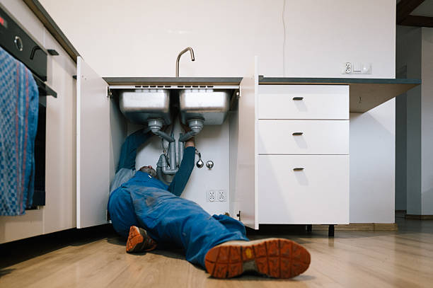 Professional Drain Cleaning technician working in College Place, WA